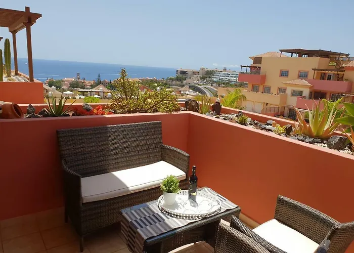 Lägenhet Terrazas Del Duque 2, Terrace, Sea View, Only 300 M To Beach, Heated Pool, Wifi Internet, Dishwasher, Washing Machine Costa Adeje (Tenerife)